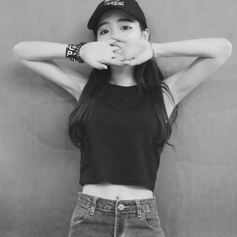 春夏韓版女裝時尚修身顯瘦短款露臍無袖外穿打底小背心弔帶上衣女